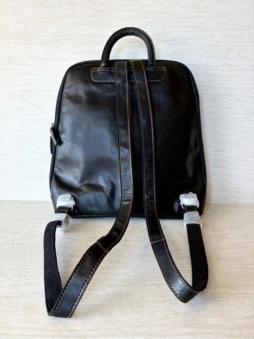 Jack George’s Black Leather Backpack